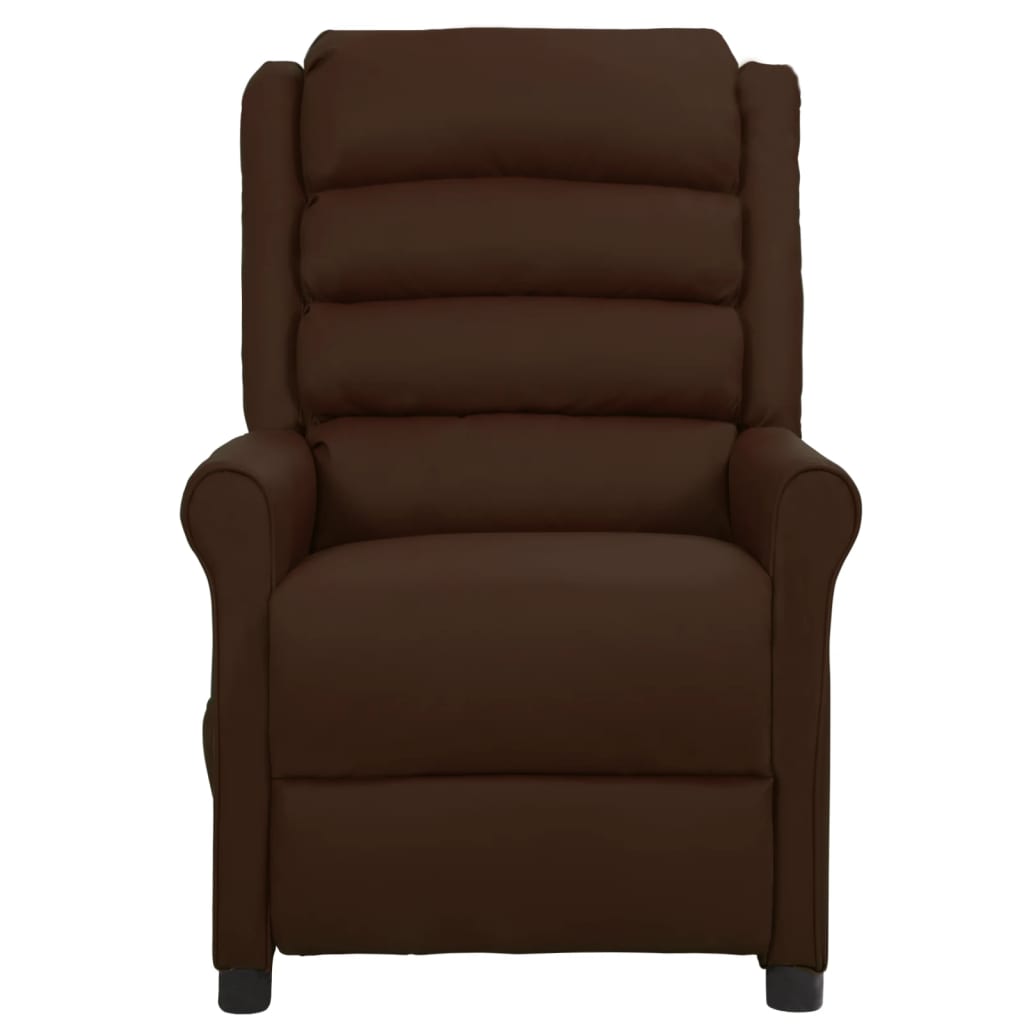 Massagestoel kunstleer bruin