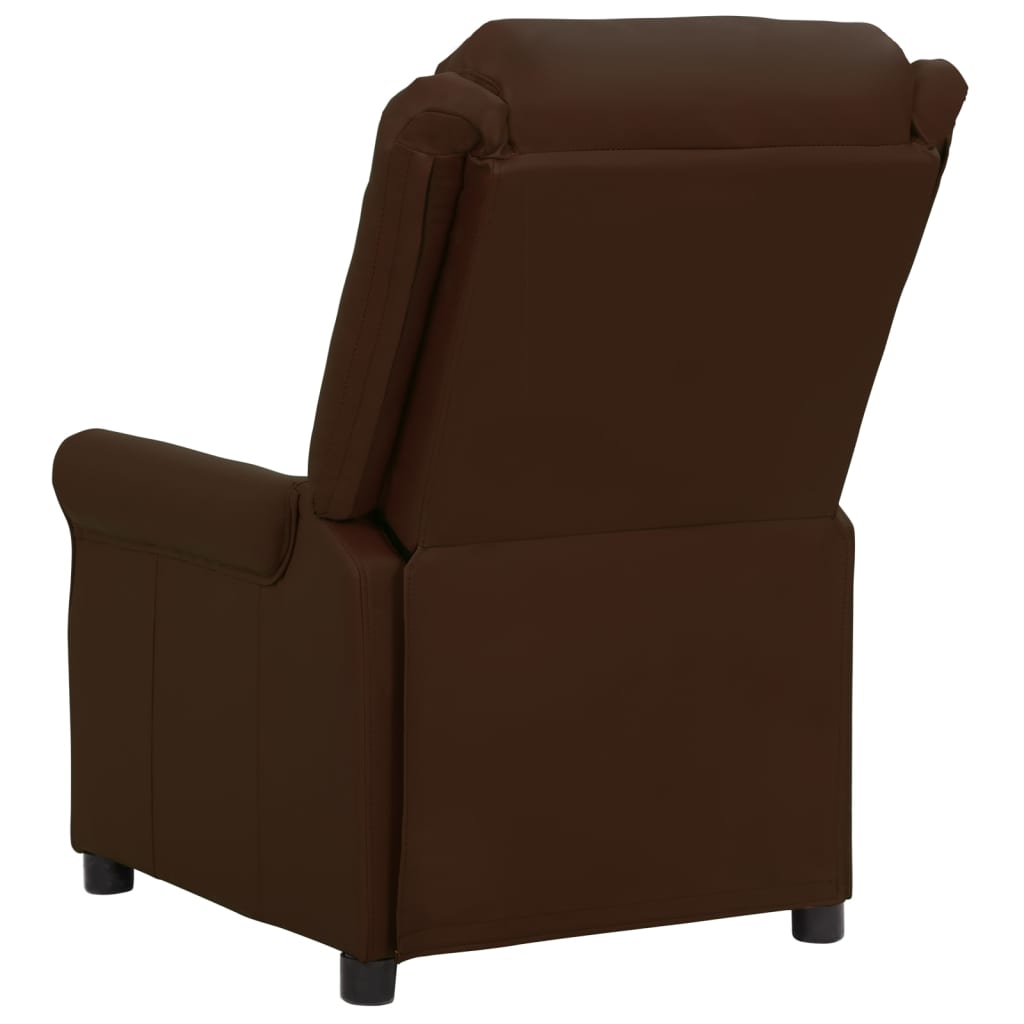 Massagestoel kunstleer bruin
