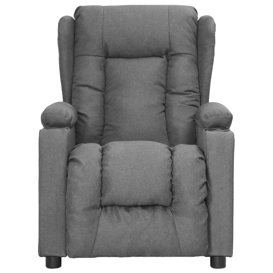 Fauteuil Verstelbaar Stof Lichtgrijs 1