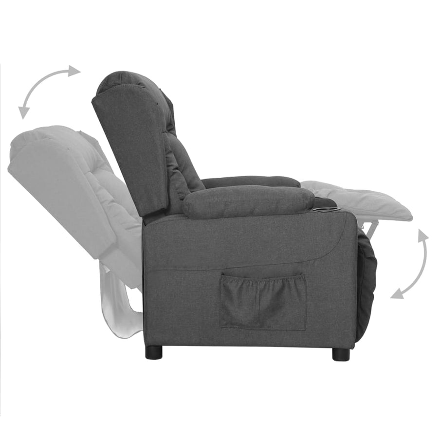Fauteuil Verstelbaar Stof Donkergrijs