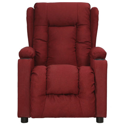 Fauteuil Verstelbaar Stof Wijnrood