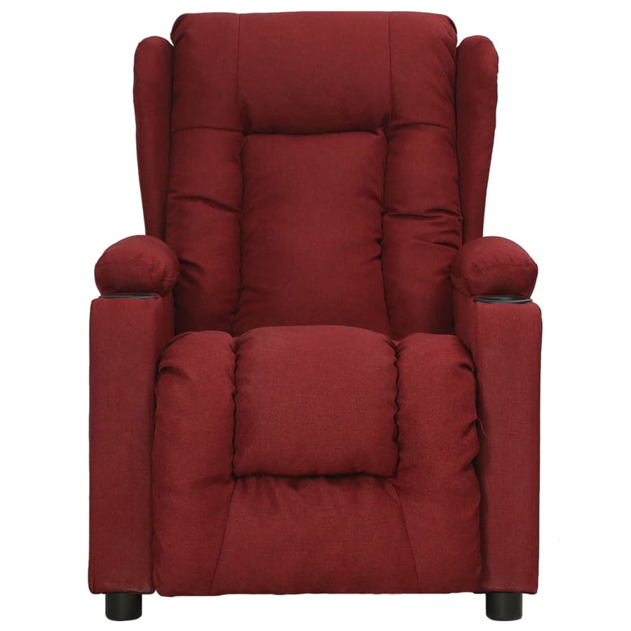 Fauteuil Verstelbaar Stof Wijnrood