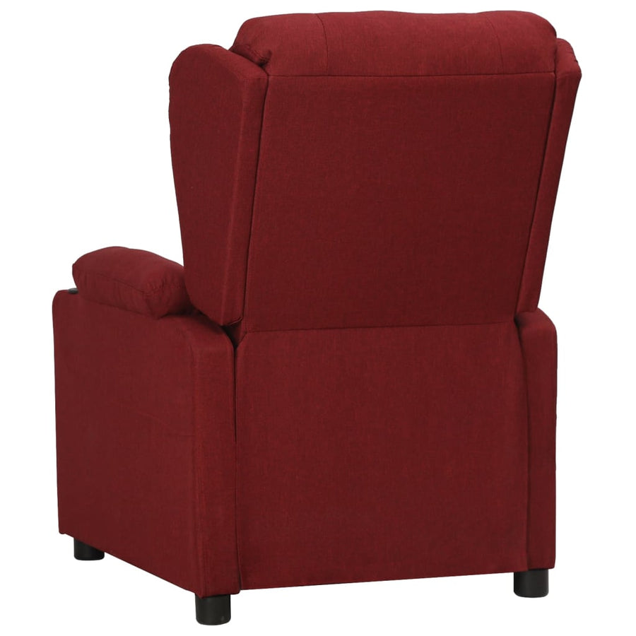 Fauteuil Verstelbaar Stof Wijnrood