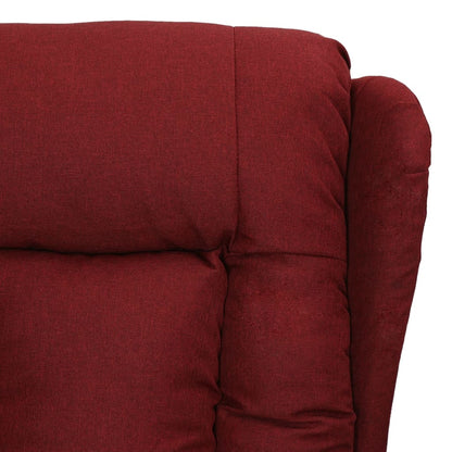 Fauteuil Verstelbaar Stof Wijnrood