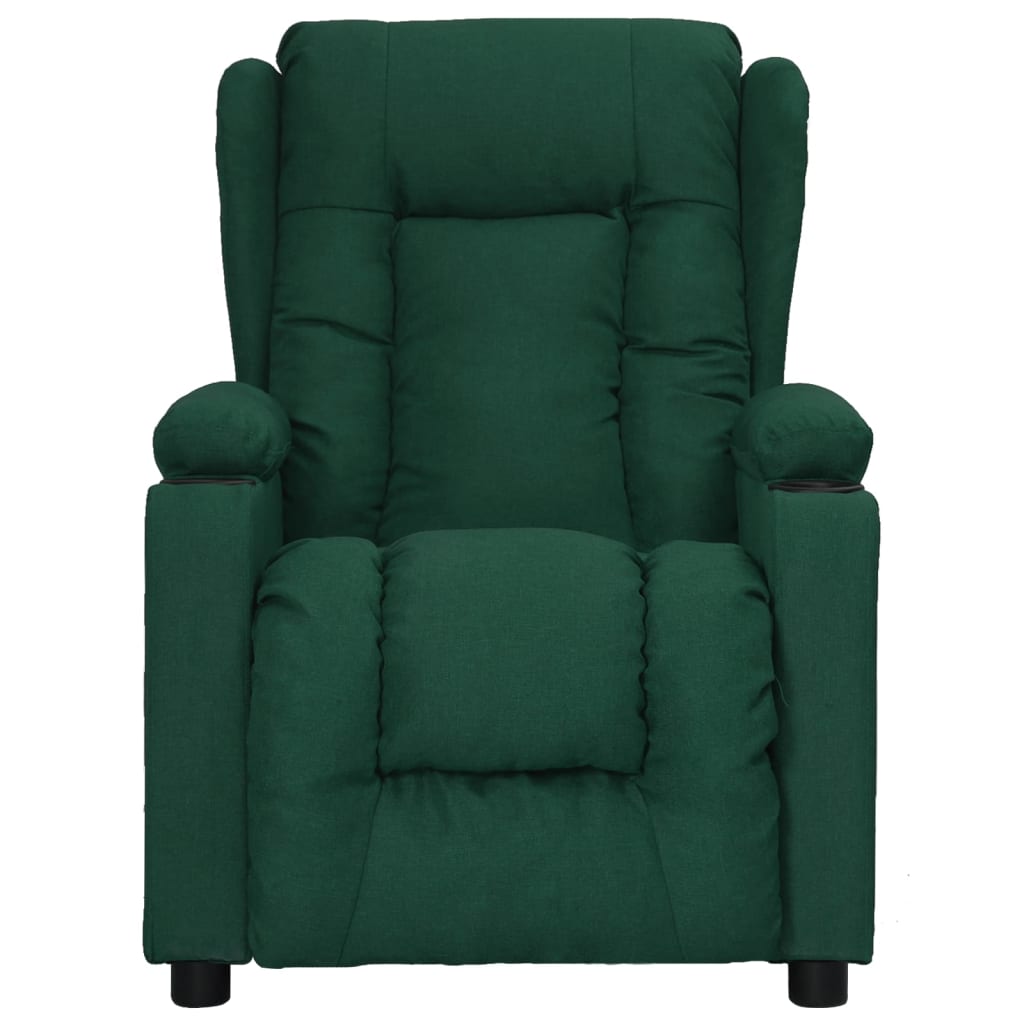 Fauteuil verstelbaar stof donkergroen