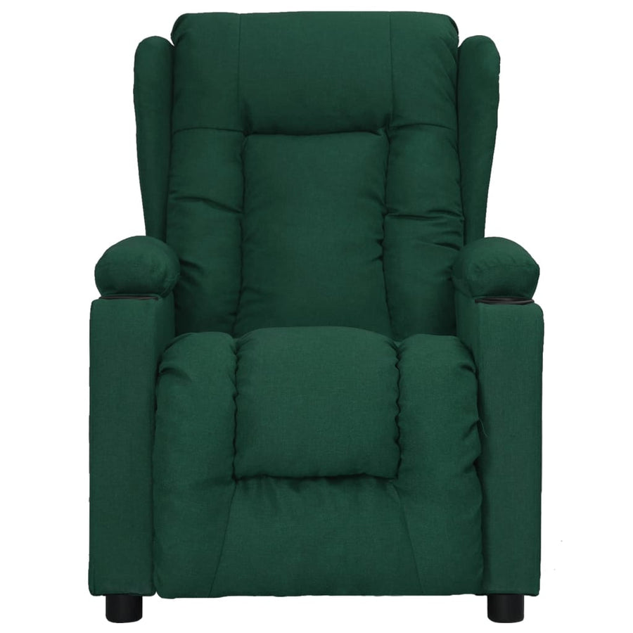 Fauteuil verstelbaar stof donkergroen