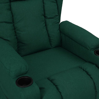 Fauteuil verstelbaar stof donkergroen