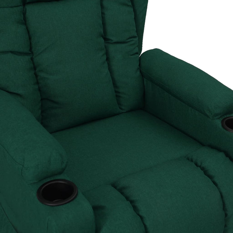 Fauteuil verstelbaar stof donkergroen