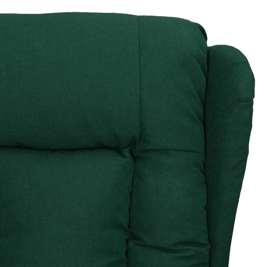 Fauteuil verstelbaar stof donkergroen