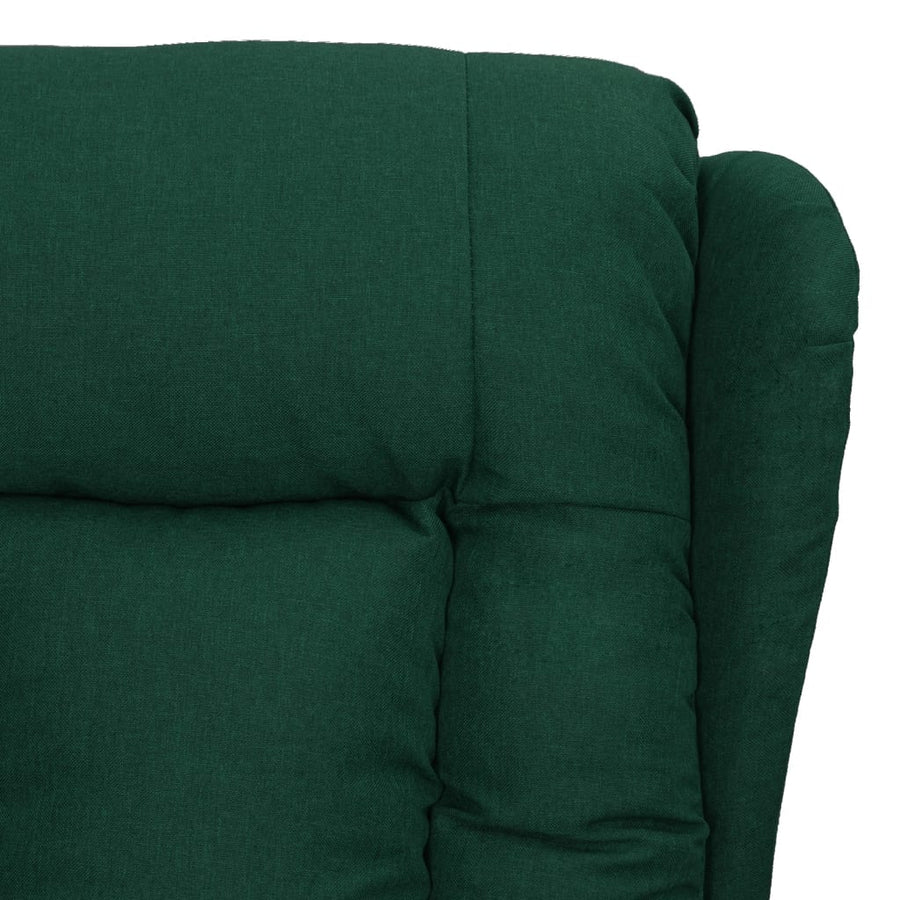 Fauteuil verstelbaar stof donkergroen