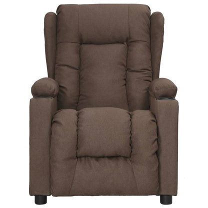 Fauteuil verstelbaar stof taupe