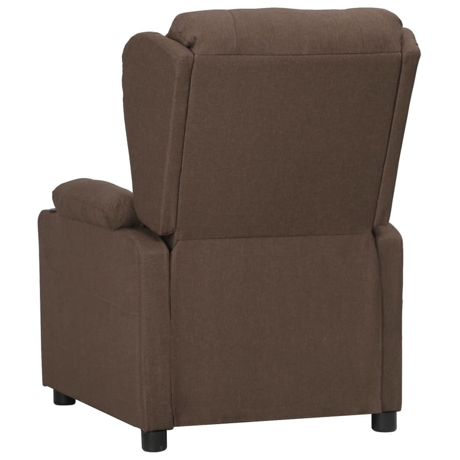 Fauteuil verstelbaar stof taupe