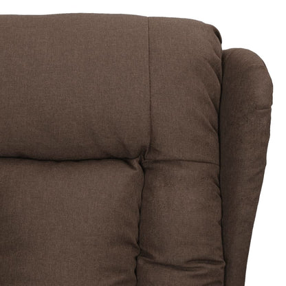 Fauteuil verstelbaar stof taupe