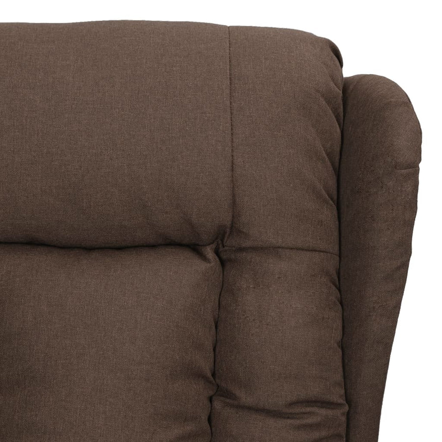 Fauteuil verstelbaar stof taupe