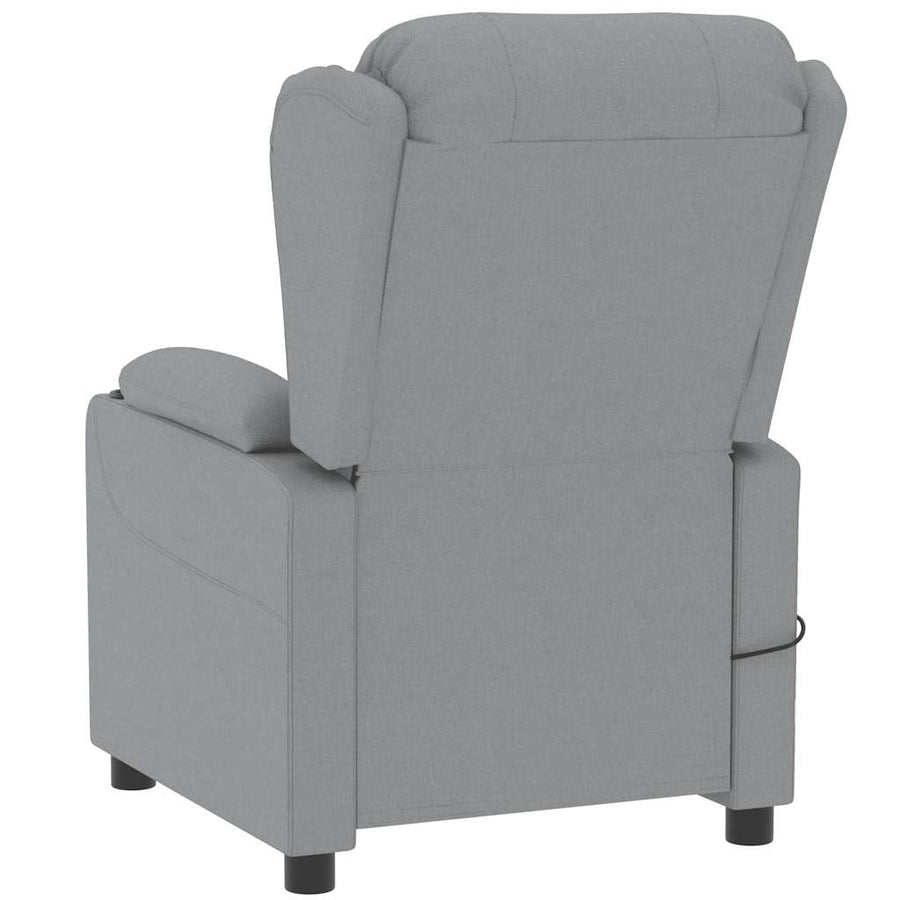 Massagestoel Stof Lichtgrijs