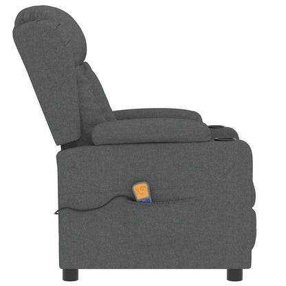 Massagestoel Stof Donkergrijs