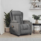Massagestoel stof donkergrijs 72,5x96x99,5 cm