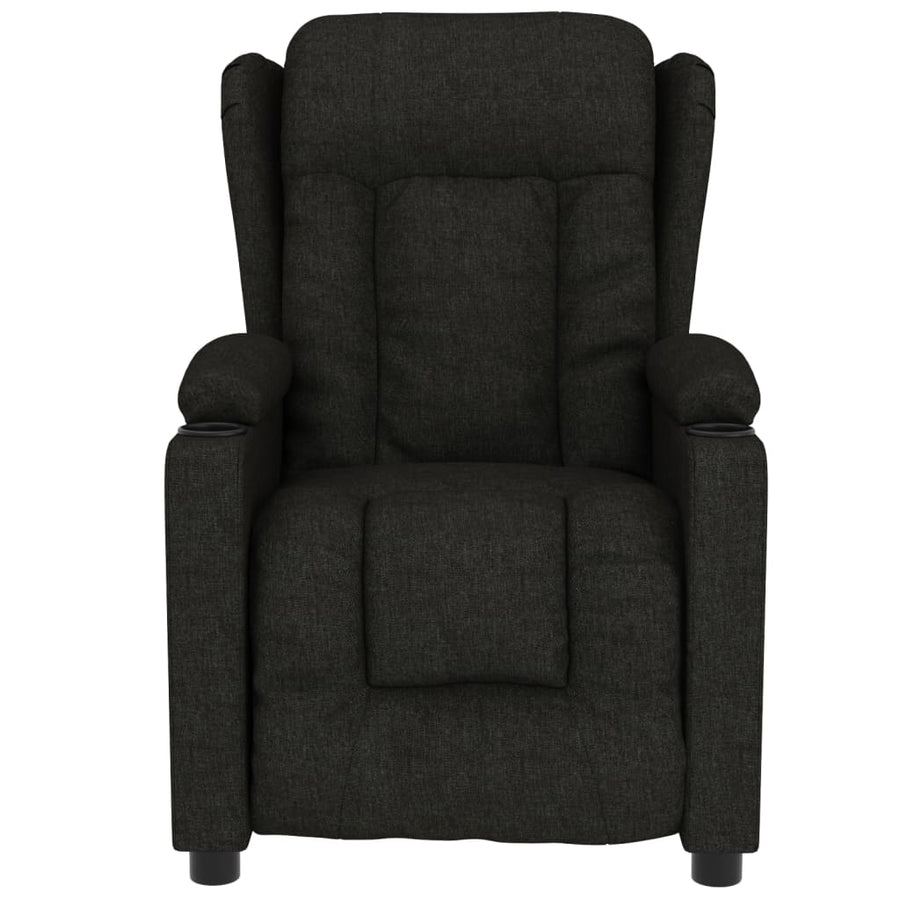 Massagestoel Stof Zwart 1