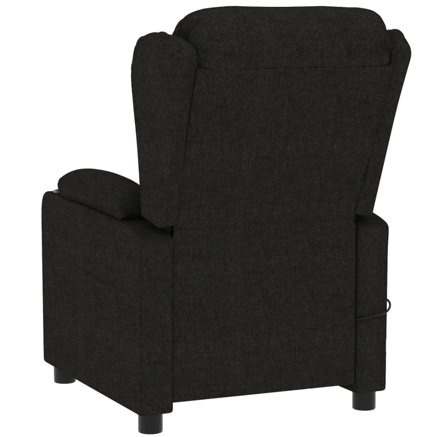 Massagestoel Stof Zwart 1