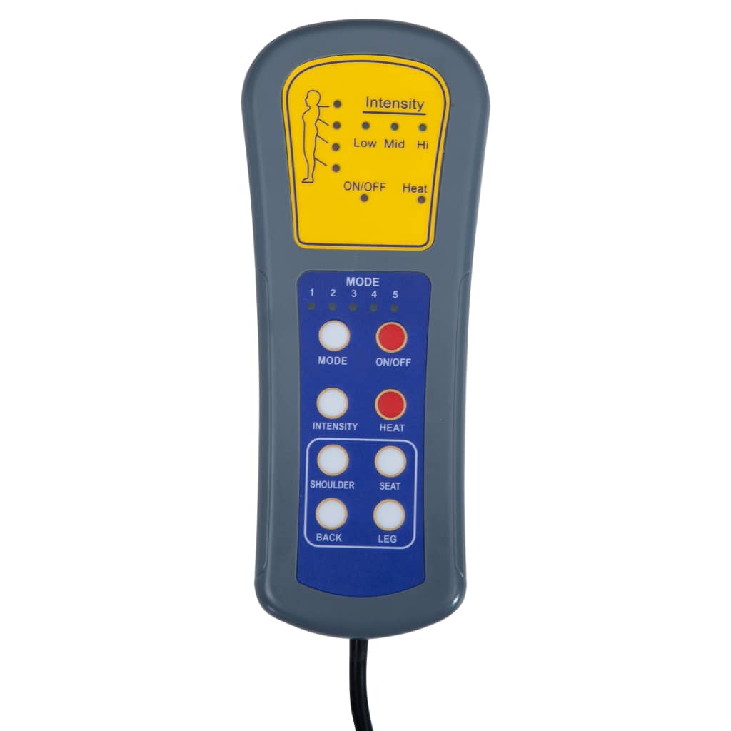 Massagestoel Stof Zwart 1