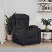 Massagestoel stof zwart 72,5x96x99,5 cm