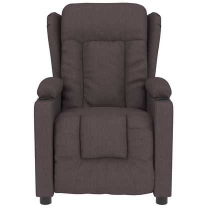 Massagestoel stof donkerbruin