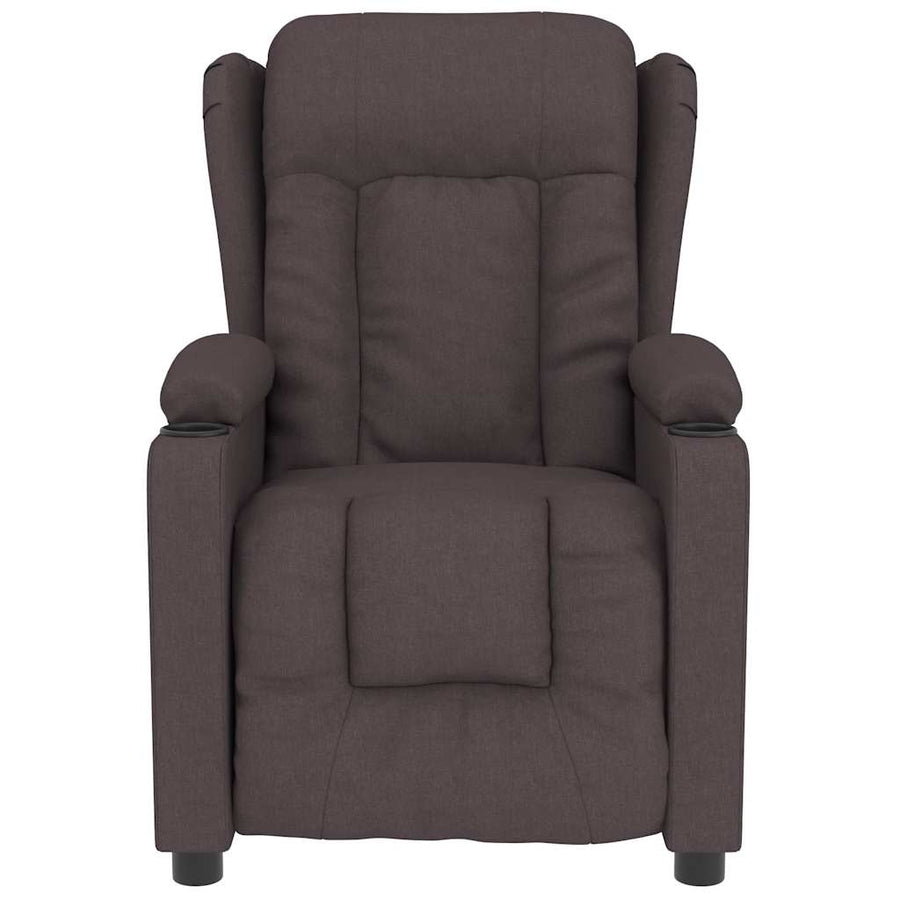 Massagestoel stof donkerbruin