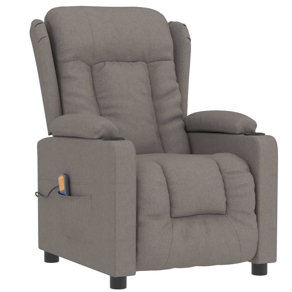 Massagestoel stof taupe
