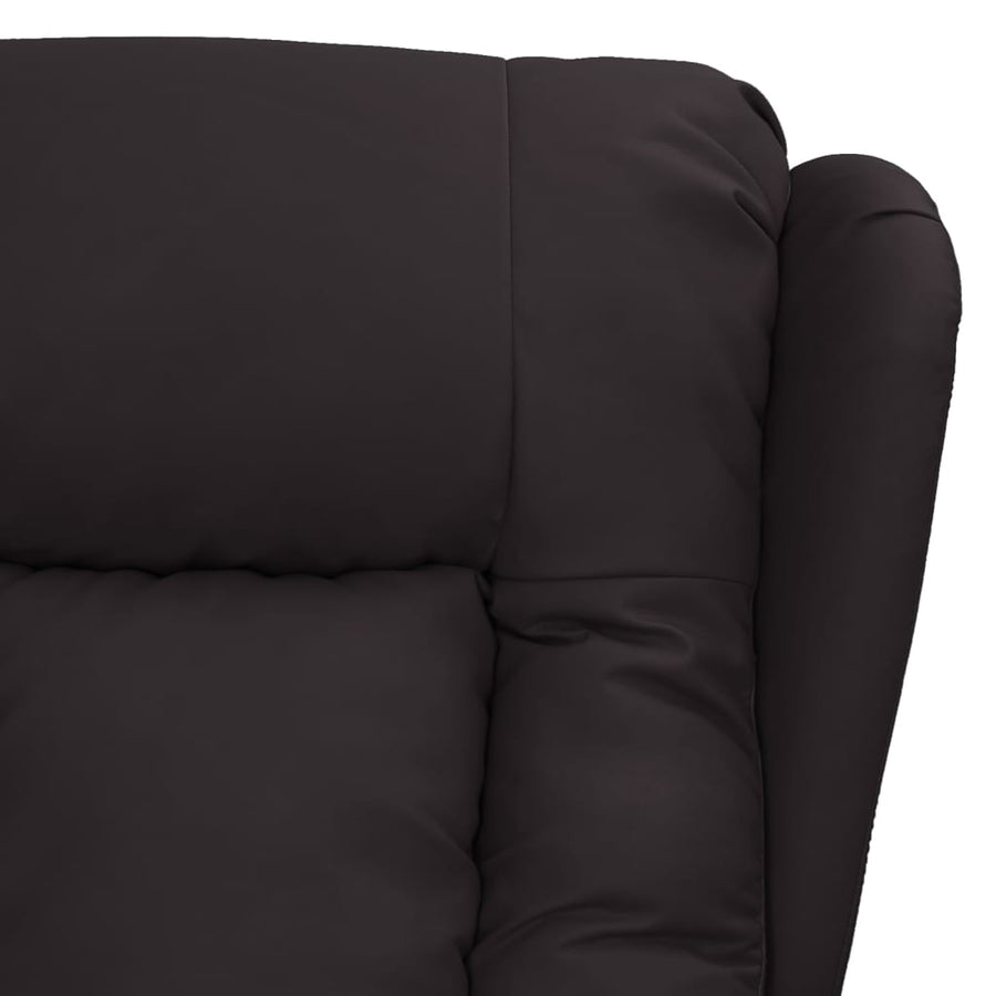 Fauteuil Verstelbaar Kunstleer Zwart