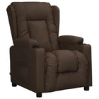 Fauteuil bruin kunstleer verstelbaar