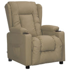 Fauteuil verstelbaar kunstleer cappuccino