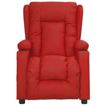 Fauteuil Verstelbaar Kunstleer Wijnrood