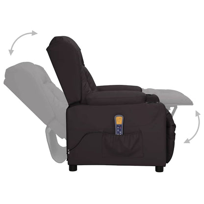 Massagestoel Kunstleer Zwart
