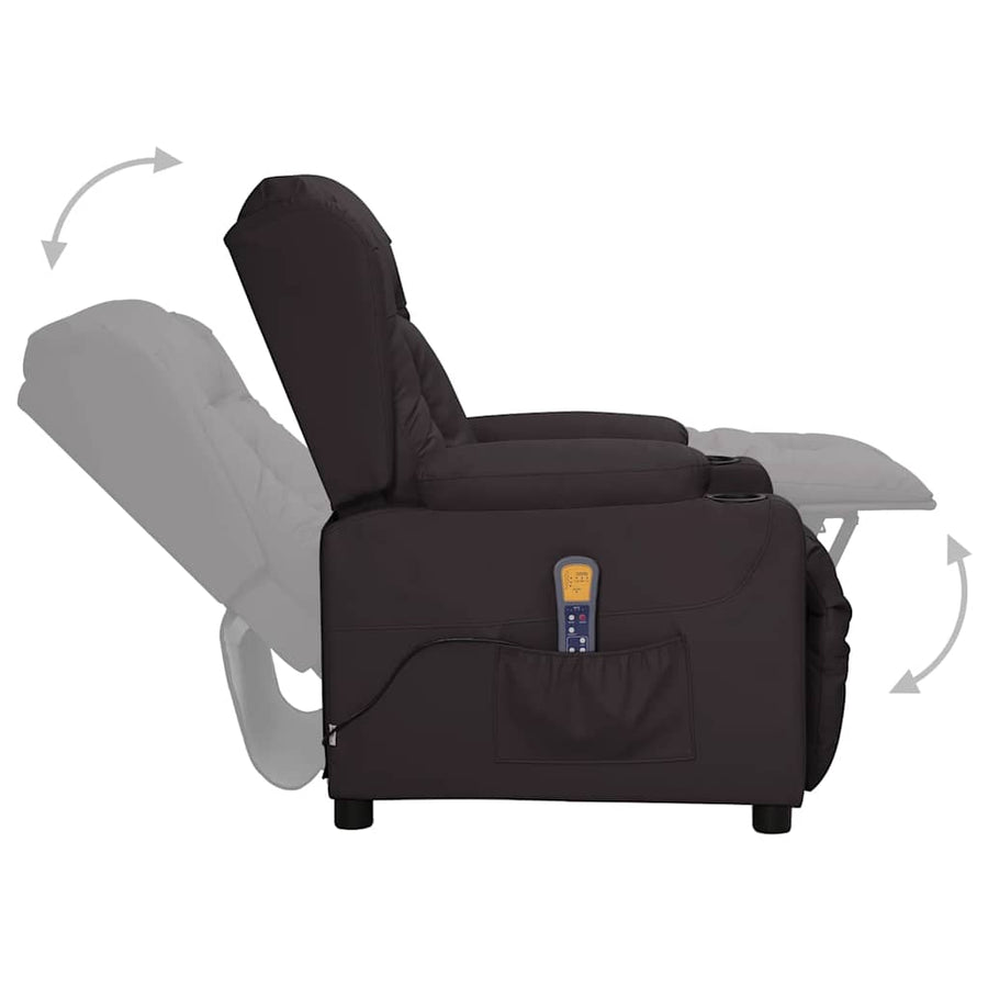 Massagestoel Kunstleer Zwart