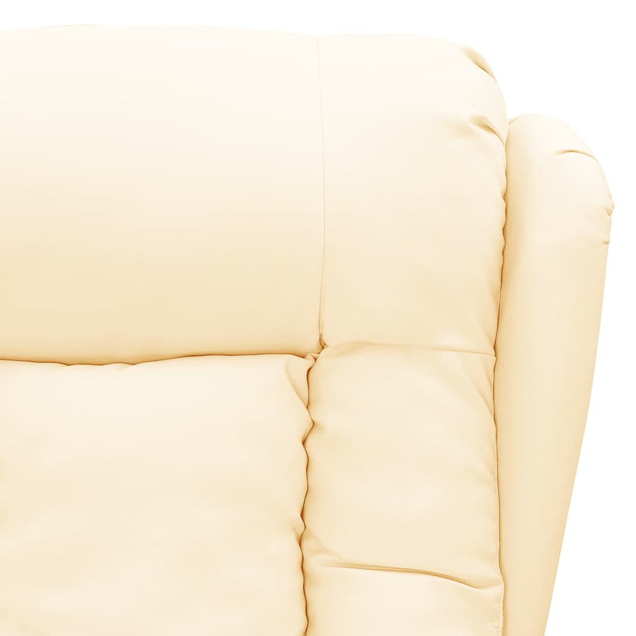Massagestoel Kunstleer Crèmekleurig