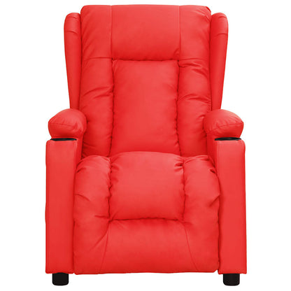 Massagestoel kunstleer rood