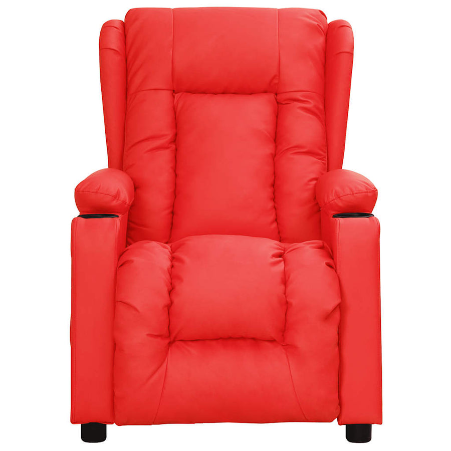 Massagestoel kunstleer rood