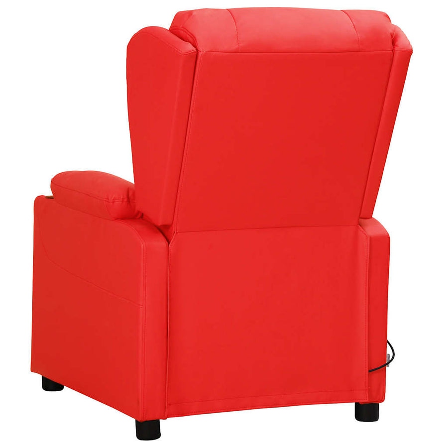 Massagestoel kunstleer rood