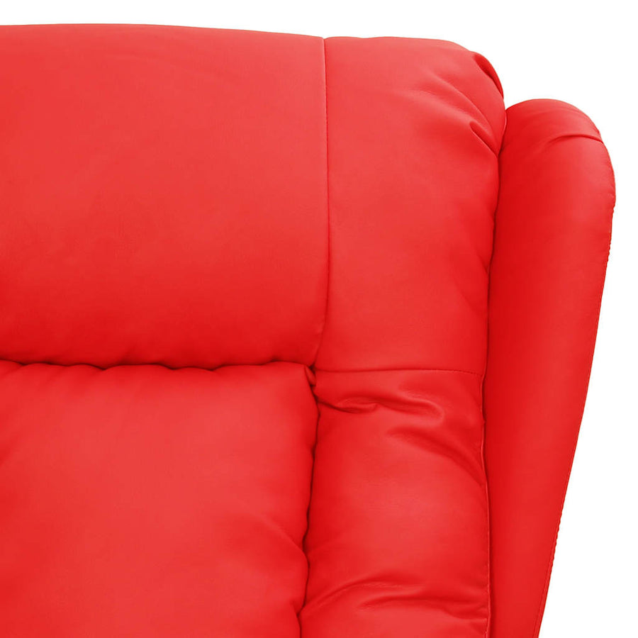 Massagestoel kunstleer rood