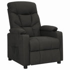 Adjustable fabric armchair black