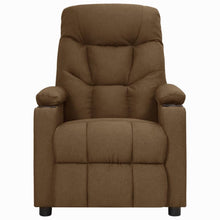 Fauteuil verstelbaar stof bruin