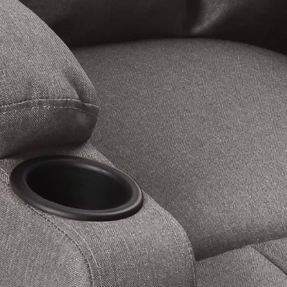 Massagestoel Stof Lichtgrijs