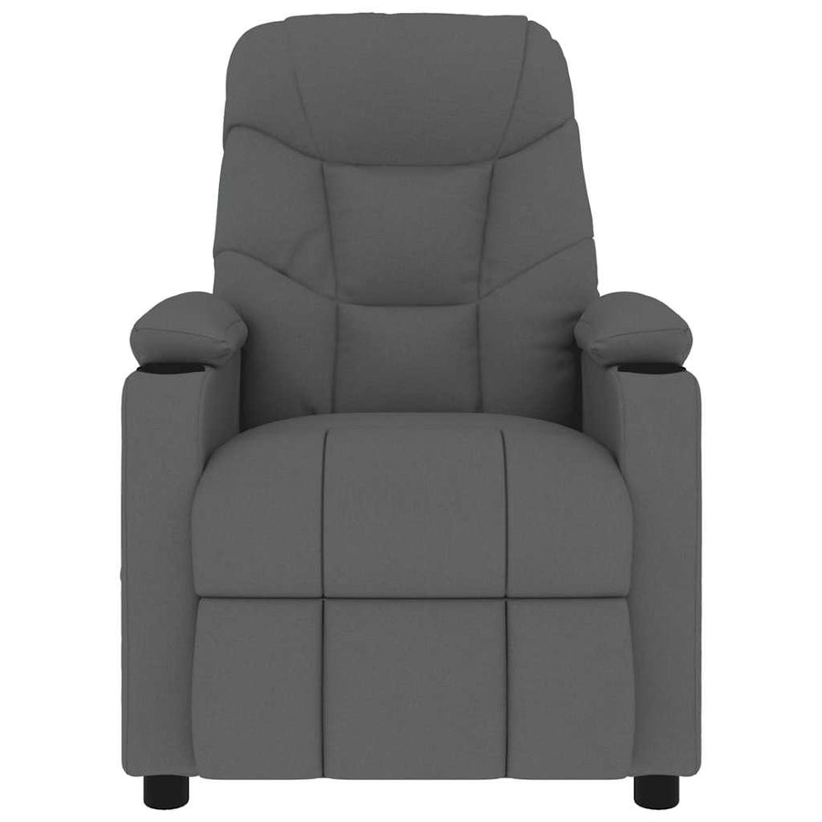 Massagestoel Stof Donkergrijs