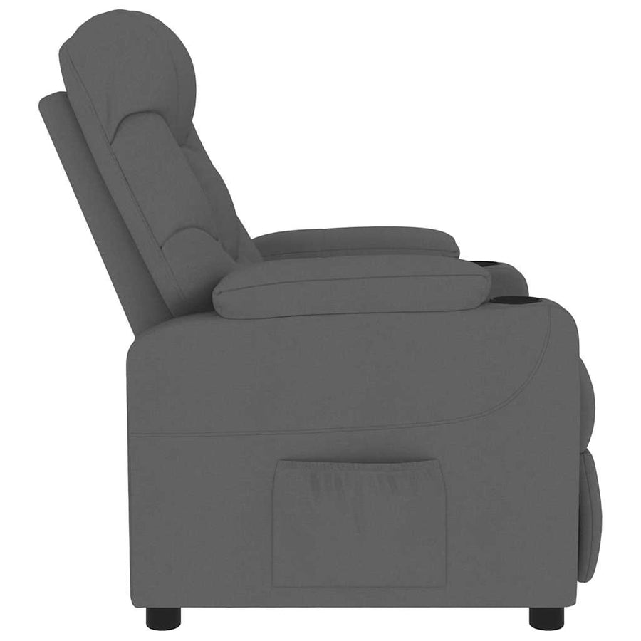 Massagestoel Stof Donkergrijs