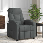 Massagestoel stof donkergrijs 75x93x104.5 cm