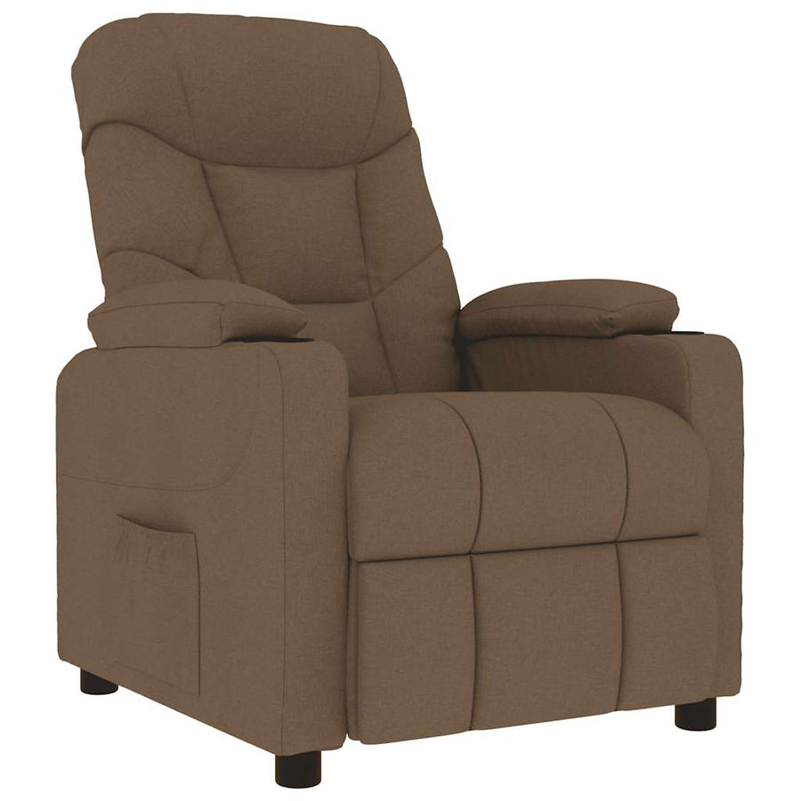 Massagestoel stof bruin