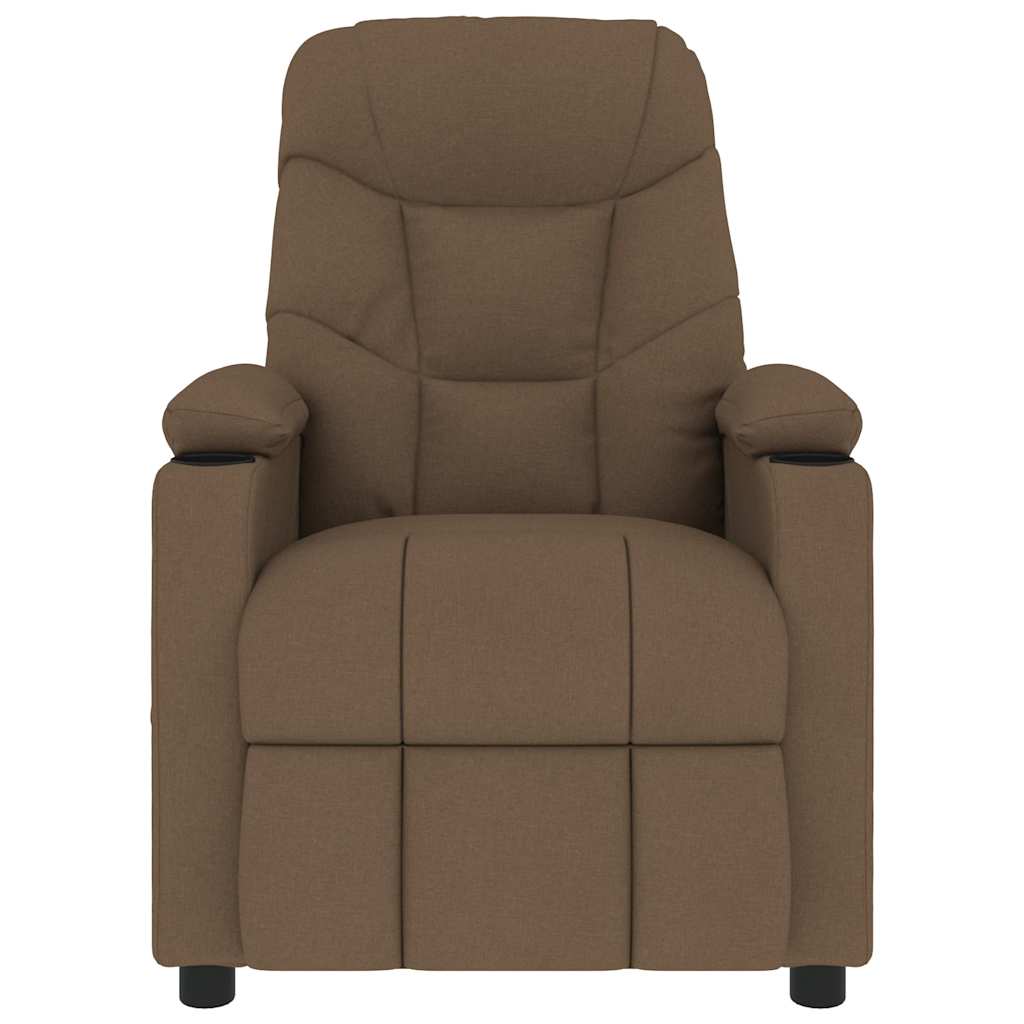 Massagestoel stof bruin