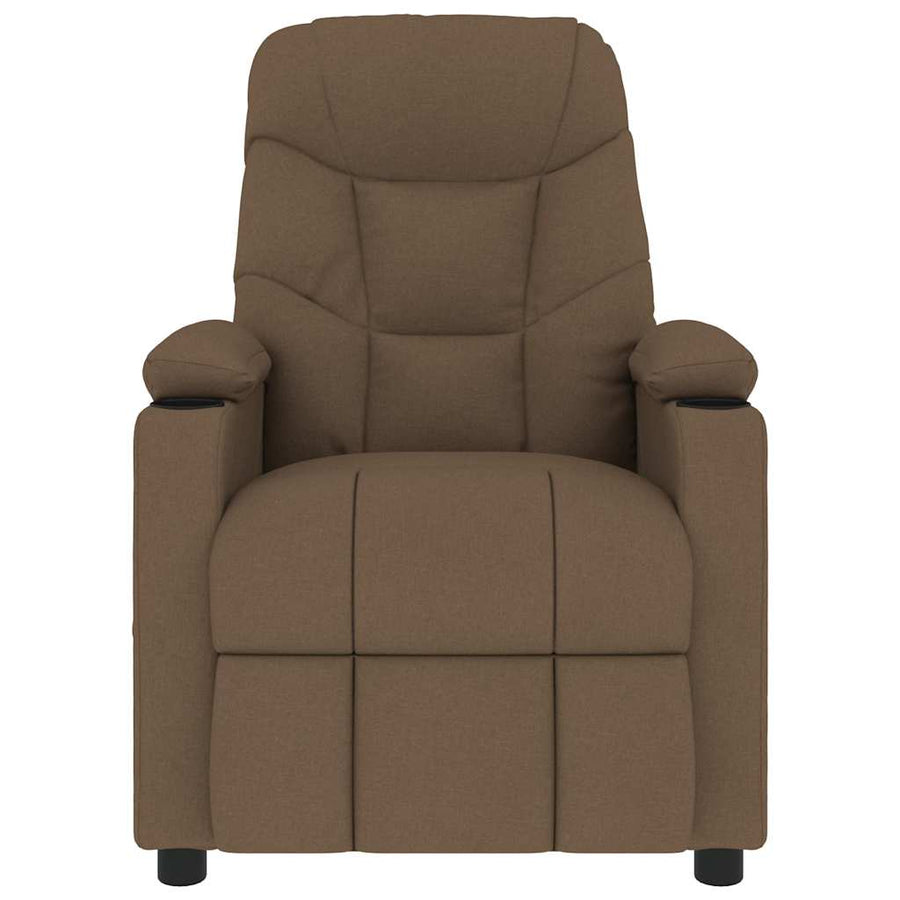 Massagestoel stof bruin