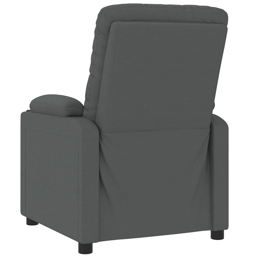 Fauteuil verstelbaar stof donkergrijs
