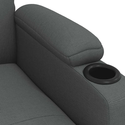 Fauteuil verstelbaar stof donkergrijs